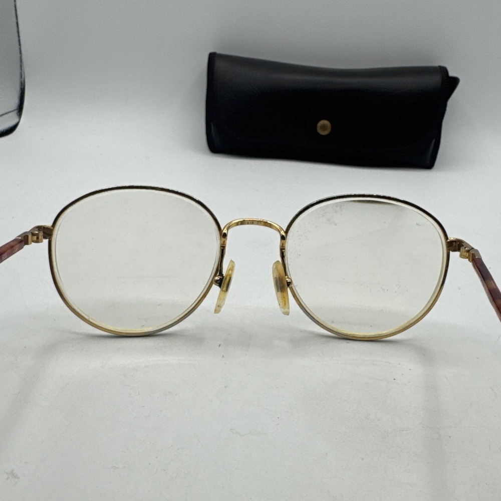 GUCCI GG 1311 63S 51[]19 140 Gold Eyeglass/Sunglass Frames Red W/ Leather Case - Picture 6 of 11
